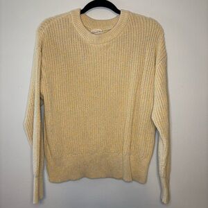 Confetti Butter Yellow/Cream Cotton Sweater